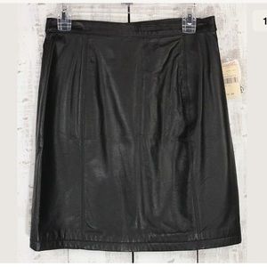 Wilsons TheLeather Expert Black Lined Skirt NEW 10